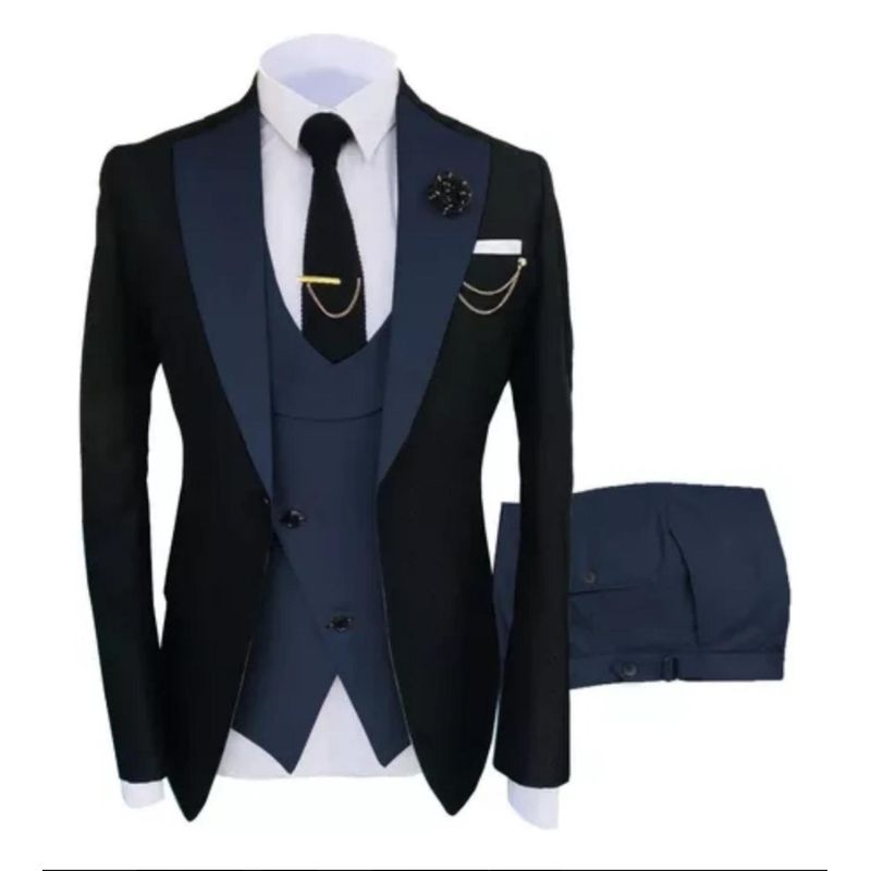 XPRESS RECHARGE - Terno muy elegante de 4 Piezas(chaqueta,chaleco,pantalon,Corbata)