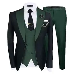 XPRESS RECHARGE - Terno muy elegante de 4 Piezas(chaqueta,chaleco,pantalon,Corbata)