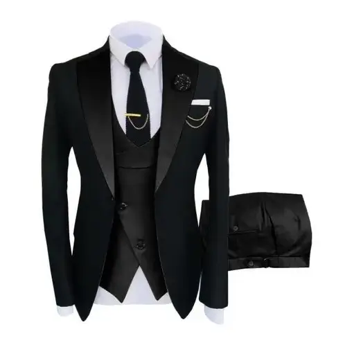 XPRESS RECHARGE - Terno muy elegante de 4 Piezas(chaqueta,chaleco,pantalon,Corbata)