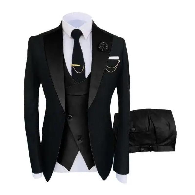 XPRESS RECHARGE - Terno muy elegante de 4 Piezas(chaqueta,chaleco,pantalon,Corbata)