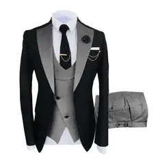 XPRESS RECHARGE - Terno muy elegante de 4 Piezas(chaqueta,chaleco,pantalon,Corbata)