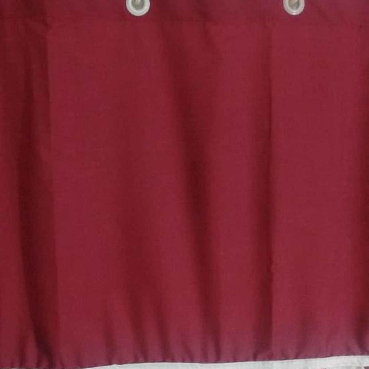 GENTILE - Cortina de baño Medida Especial color  Burdeo Flor Burdeo 200 x 200 cms