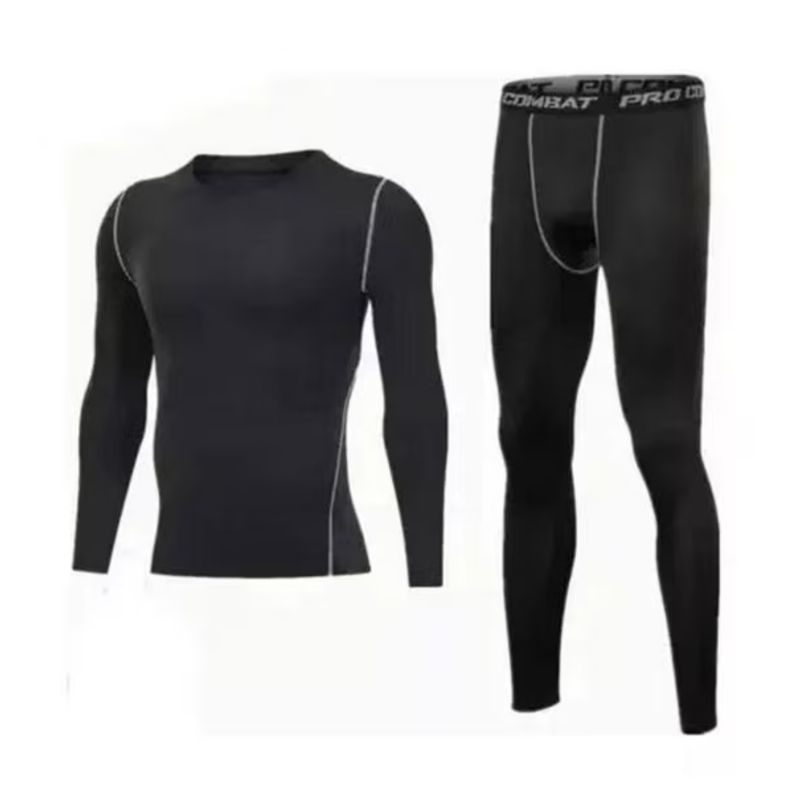 EKOL TACTICA MILITAR - Primera Capa Deportiva Ropa Hombre - Negro