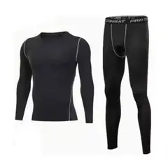 EKOL TACTICA MILITAR - Primera Capa Deportiva Ropa Hombre - Negro