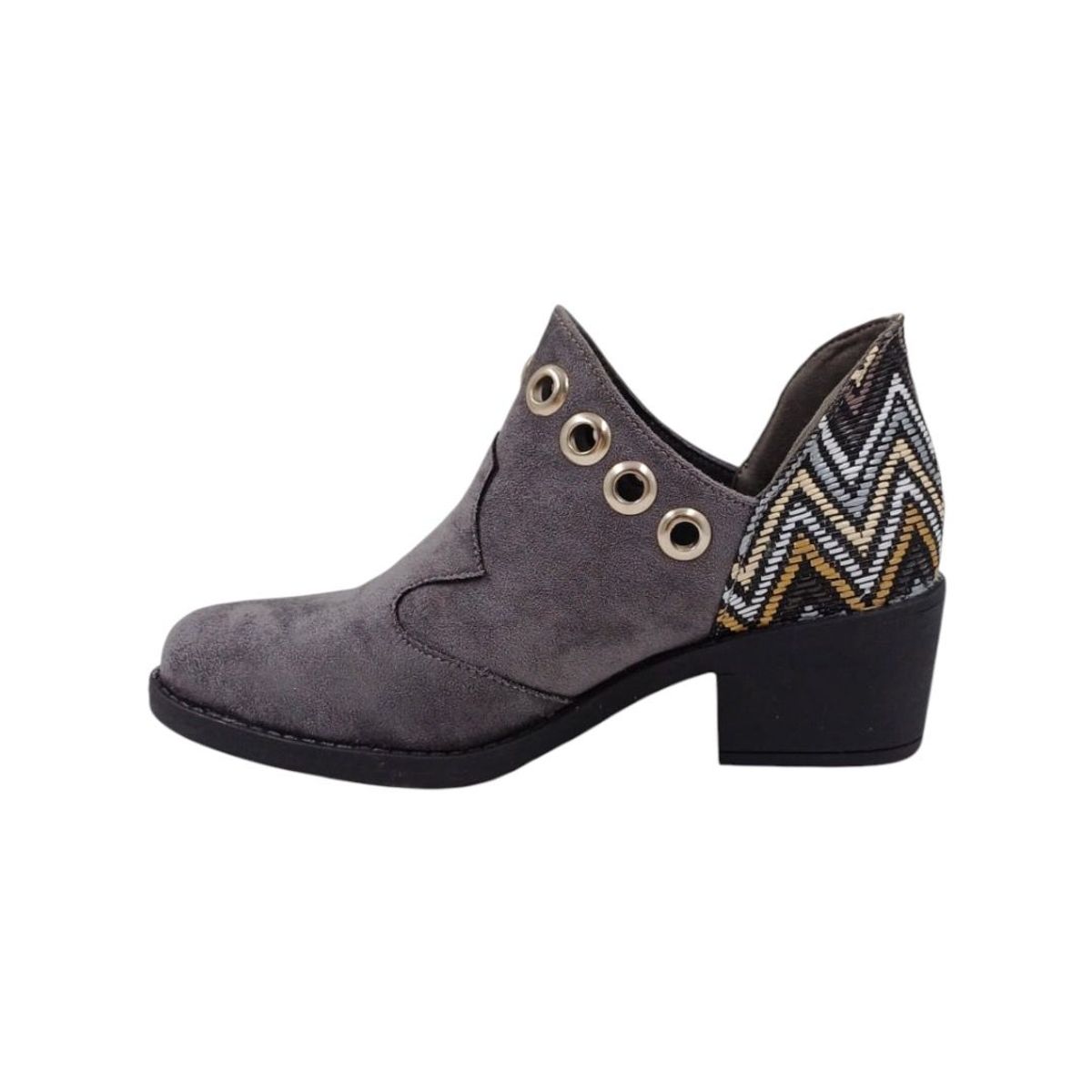HERIEL - Botín Gris Taco Mujer