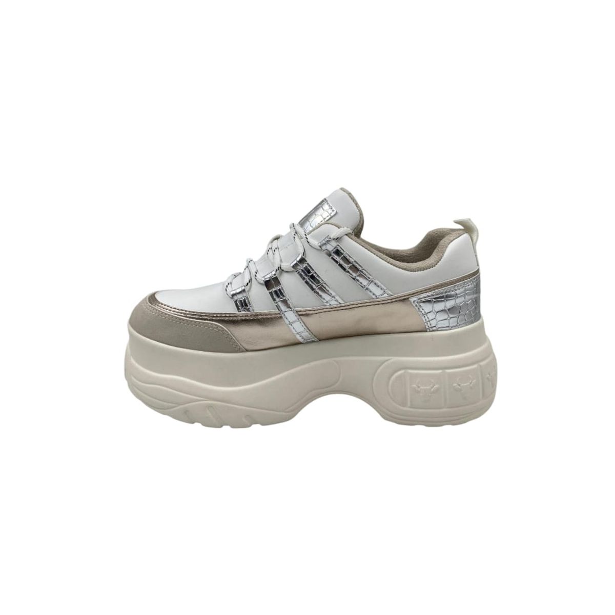 HERIEL - Zapatilla Blanca Plataforma Mujer