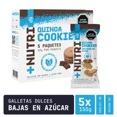 NUTRI CO - Galletas de Quinua y Nibs de Cacao Caja x5un