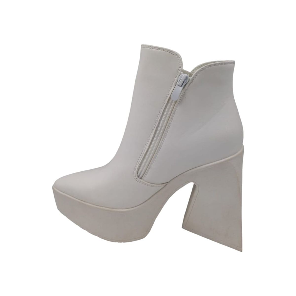 HERIEL - Bota Blanca Plataforma Mujer