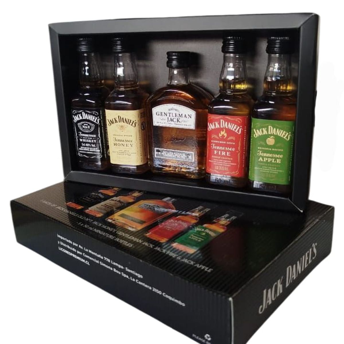 JACK DANIELS - Colección 5 miniaturas Whisky Jack Daniels Tennesse 50ml