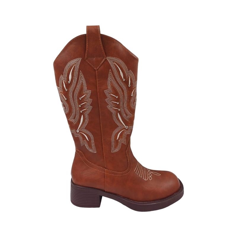 HERIEL - Bota Café Texana Mujer.