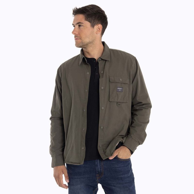 MERRELL - Chaqueta Sobrecamisa Hombre Carson Oversh Café MERRELL