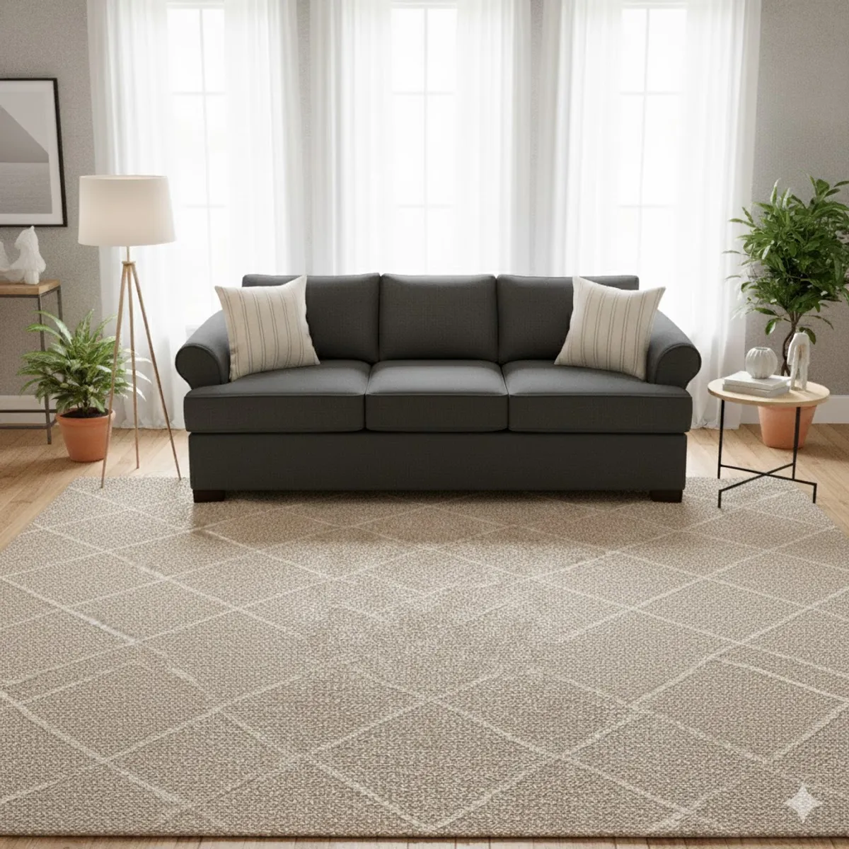 SITIAL HOME - Living 311 Santelmo Marengo sofa 3 cuerpos+ 2 poltronas con resortes