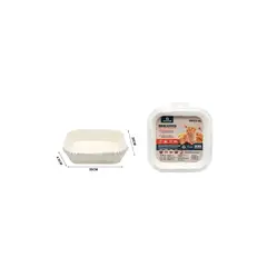 GENERICO - PAPEL PARA FREIDORA DE AIRE 20CM CUADRADO BLANCO 50UNID
