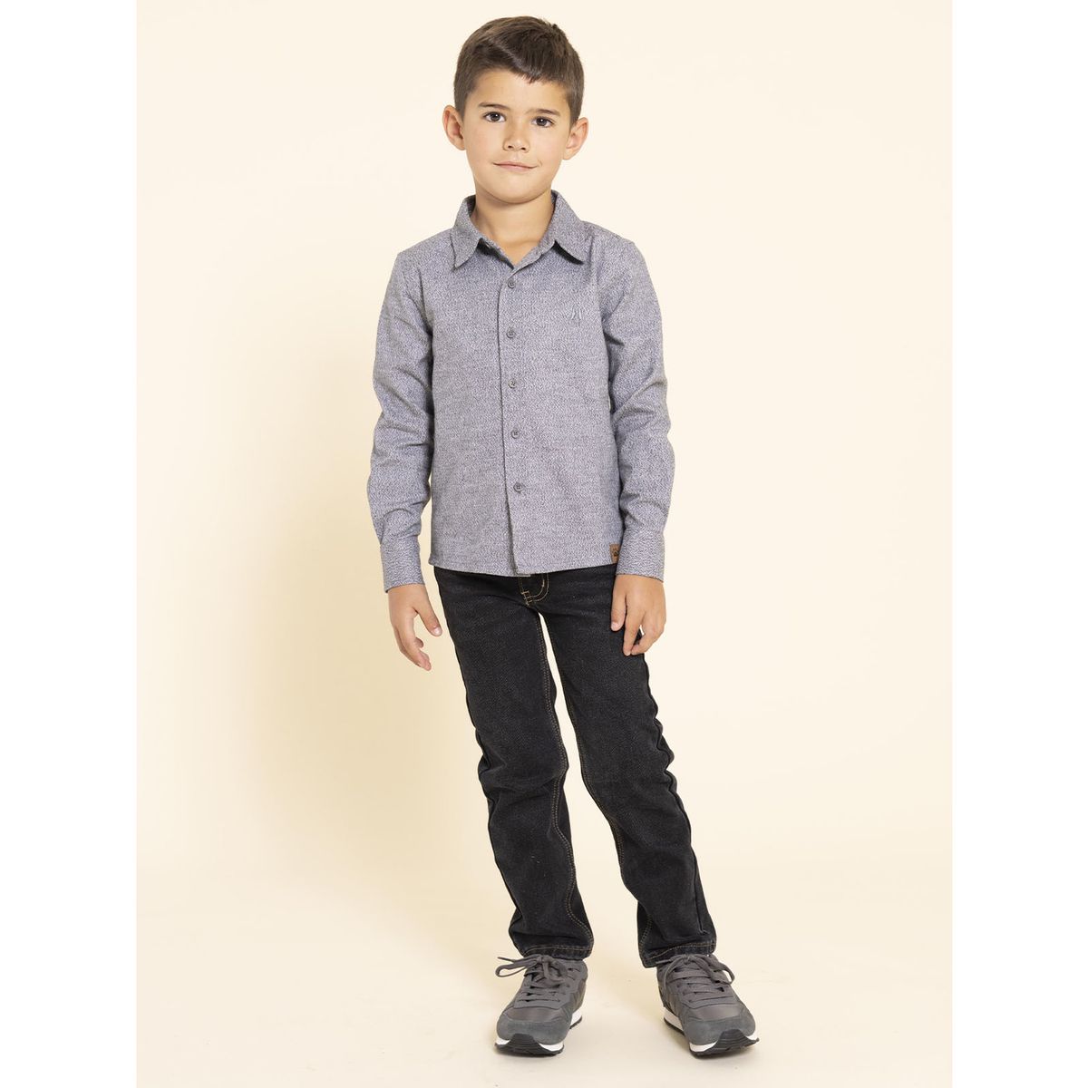 HUSH PUPPIES - Jeans Bruno Niño Negro HUSH PUPPIES