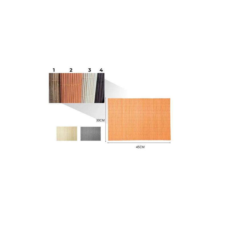 GENERICO - MANTEL INDIVIDUAL DE BAMBU 30X45CM