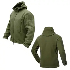 EKOL TACTICA MILITAR - Polar Chaqueta Polerón Micropolar Táctico Invierno.
