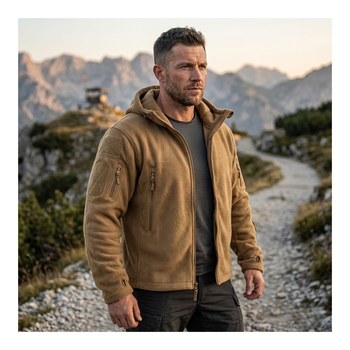 EKOL TACTICA MILITAR - Polar Chaqueta Polerón Micropolar Táctico Invierno