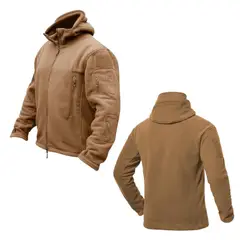 EKOL TACTICA MILITAR - Polar Chaqueta Polerón Micropolar Táctico Invierno.