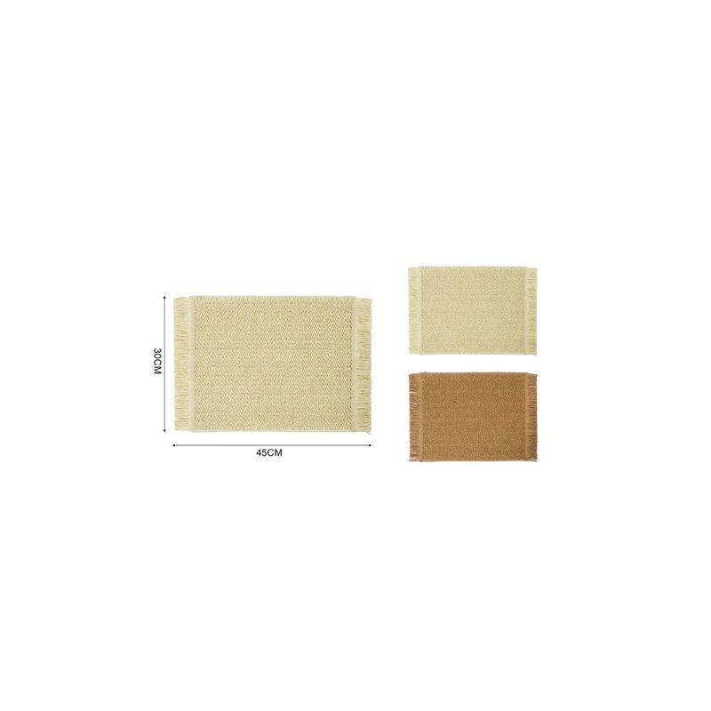 GENERICO - MANTEL INDIVIDUAL RECTANGULAR TEJIDO 45X30CM