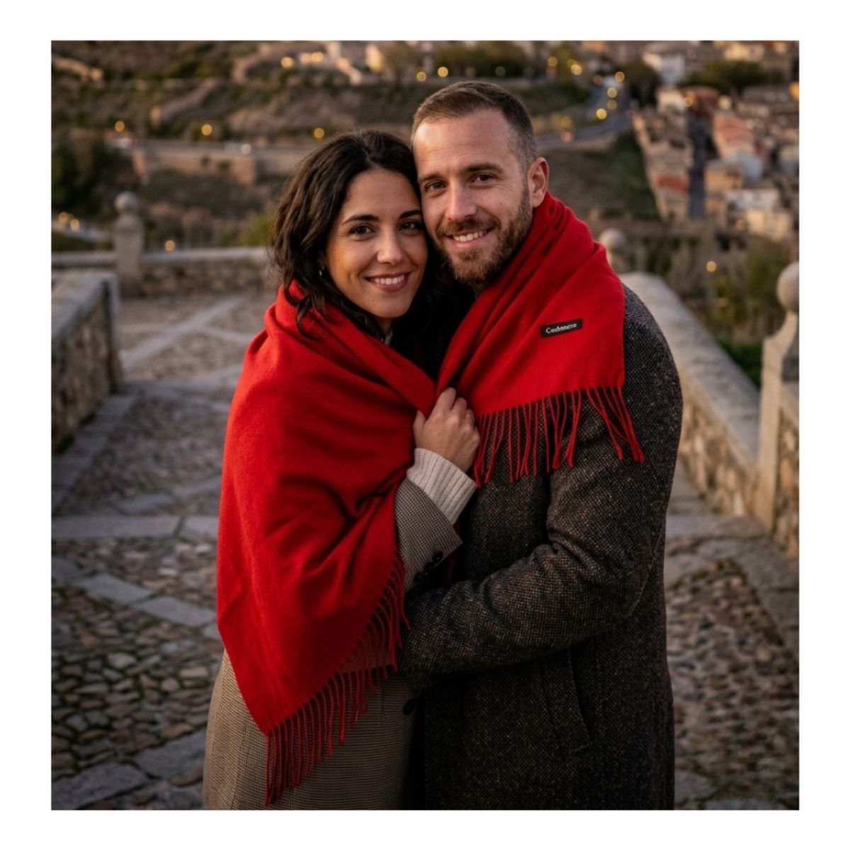 EKOL TACTICA MILITAR - Bufanda de Cashmere Suave de Invierno con Flecos