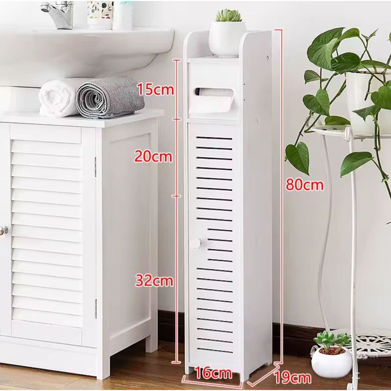 GENERICO - Estante De Baño Organizador 3 Compartimientos Blanco