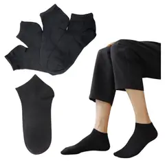 EKOL TACTICA MILITAR - Pack 4 Pares Calcetines Largos Negros Lisos