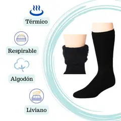 EKOL TACTICA MILITAR - Pack 4 Calcetines Térmicos Polar Gruesos Terciopelo Suaves