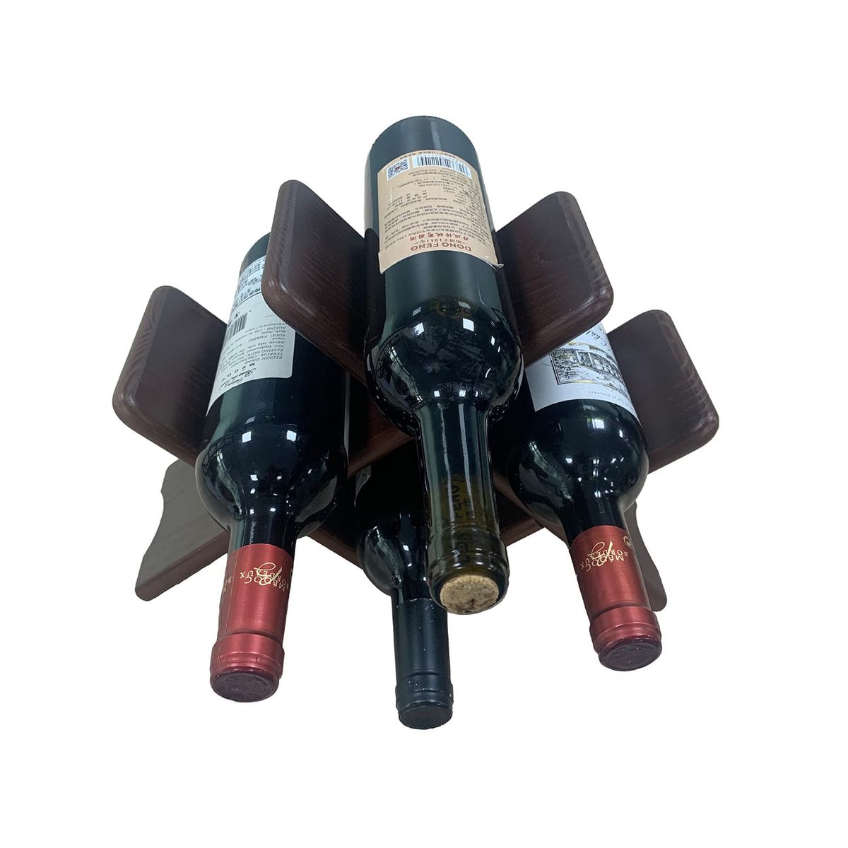REBAJAS - Soporte De Madera Para Mesa Tipo Cava Botellas Vino Rebajas