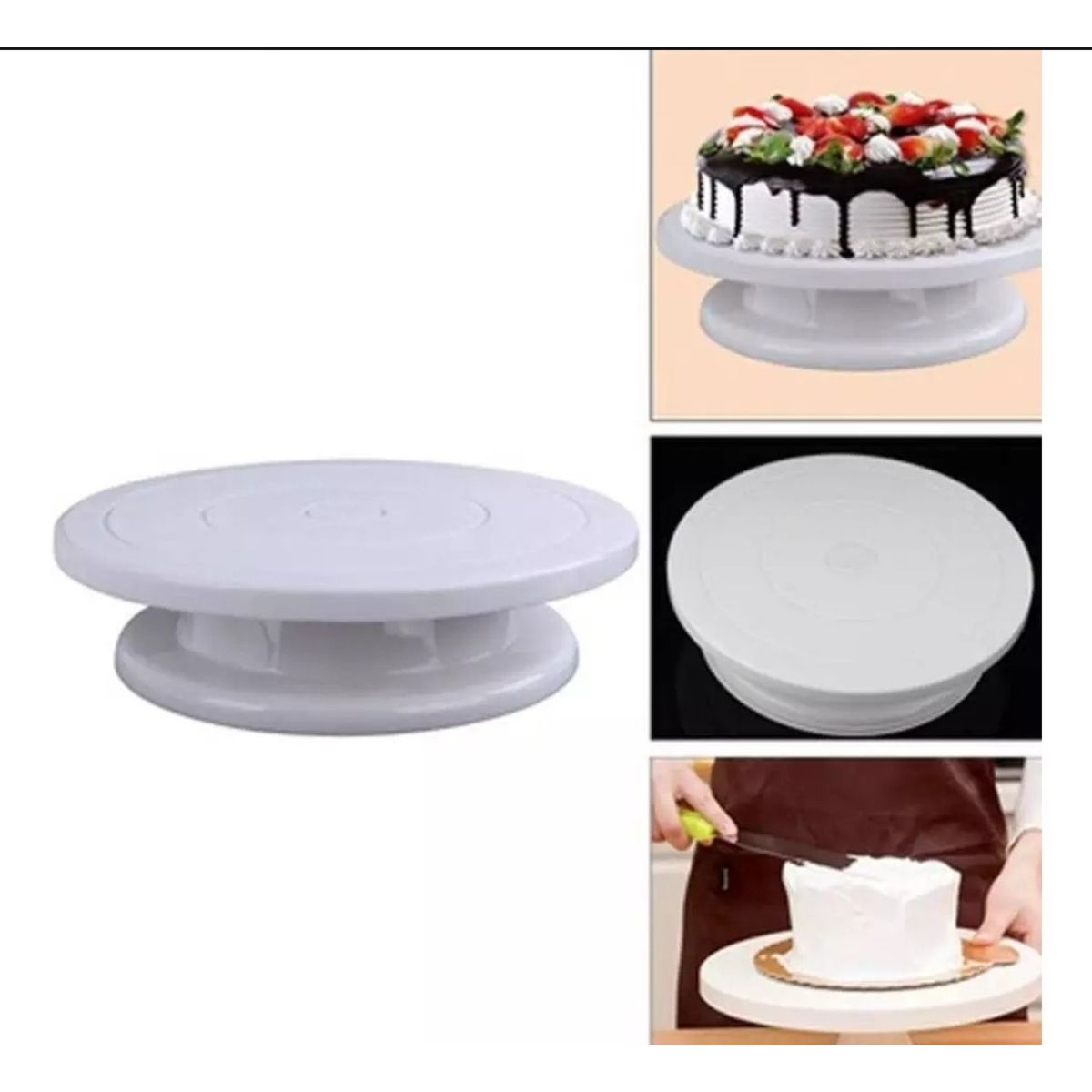 GENERICO - Plato Base Giratoria Para Diseñar Torta 28 Cm De Diametro