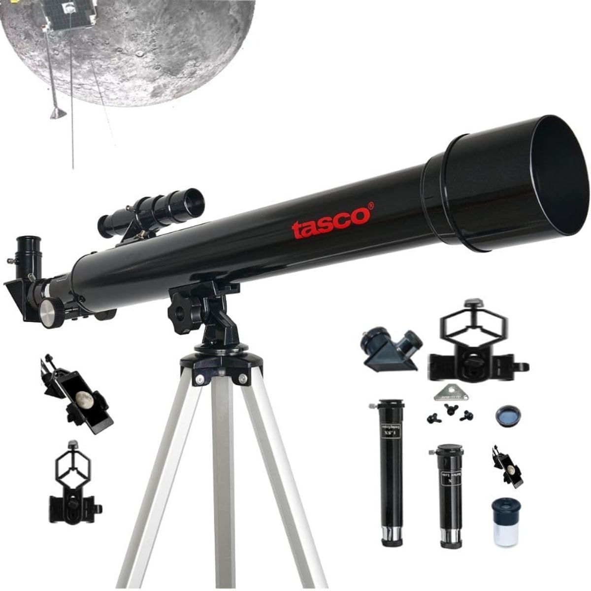 TATEE - Telescopio Astronómico Profesional  600mm50mm Negro