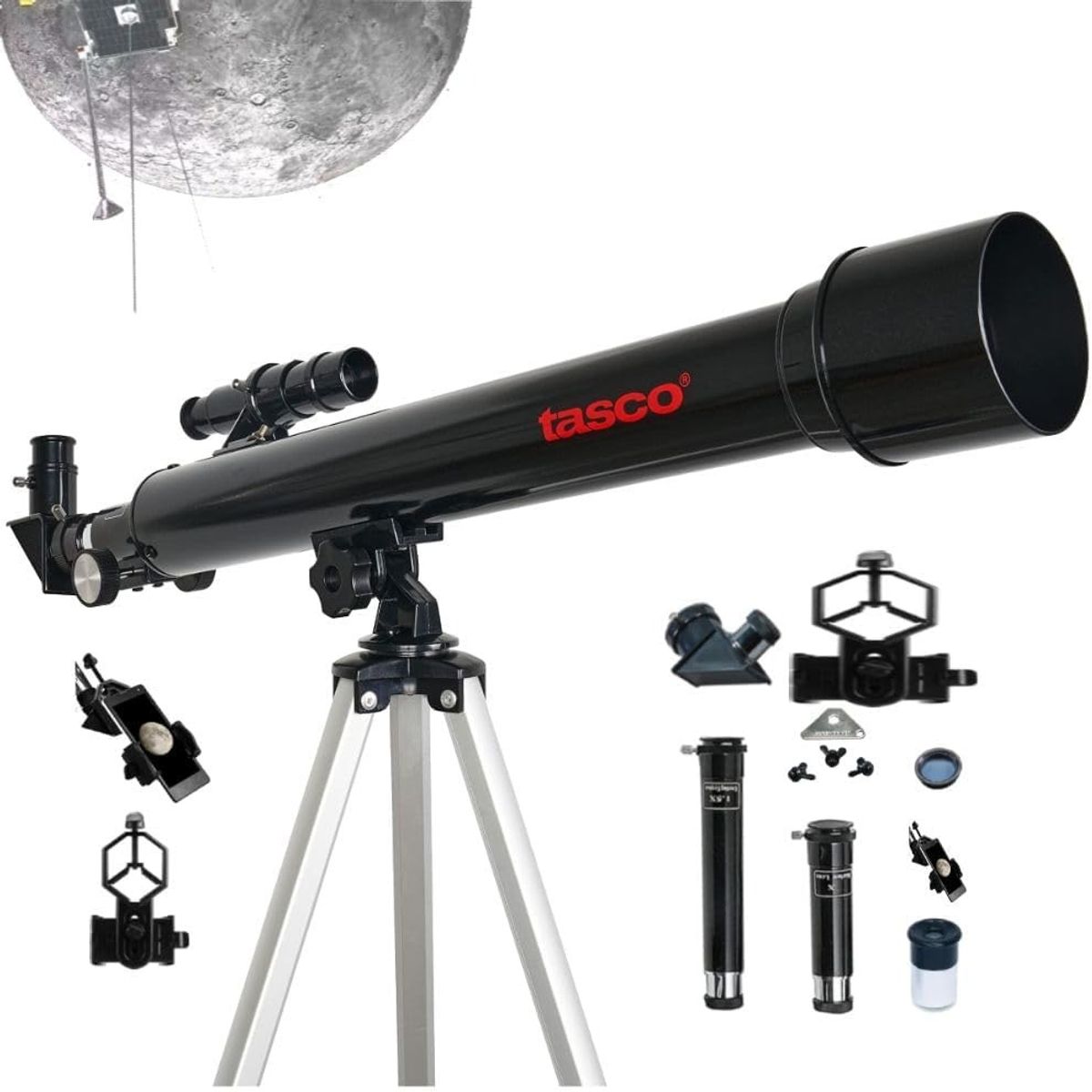 TATEE - Telescopio Astronómico Profesional  600mm50mm Negro