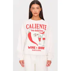 VELT - Poleron Sudadera Blanca Mujer Deportivo Buzo Manga Larga