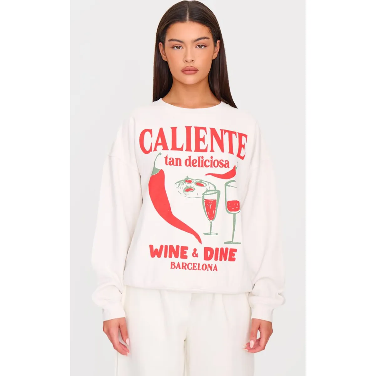 VELT - Poleron Sudadera Blanca Mujer Deportivo Buzo Manga Larga