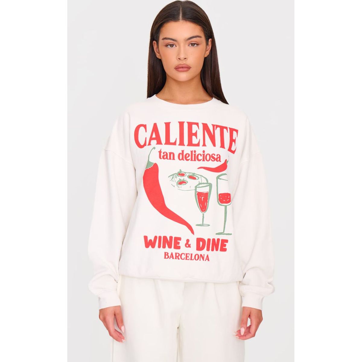 VELT - Poleron Sudadera Blanca Mujer Deportivo Buzo Manga Larga