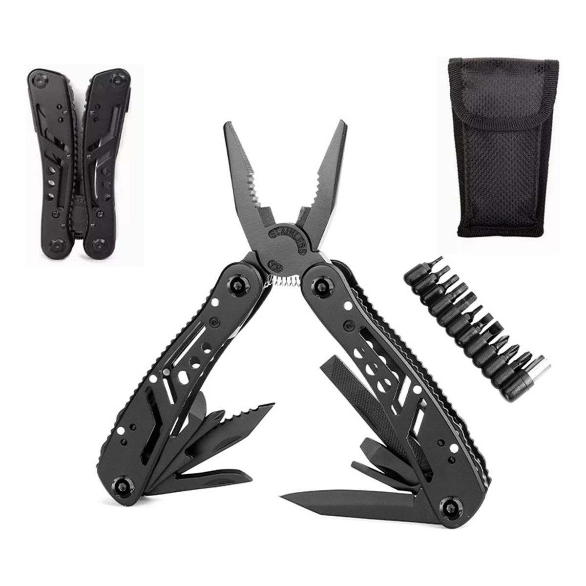 GENERICO - Alicates 24 En 1 Para Al Aire Libre Y Reparaciones-Negro