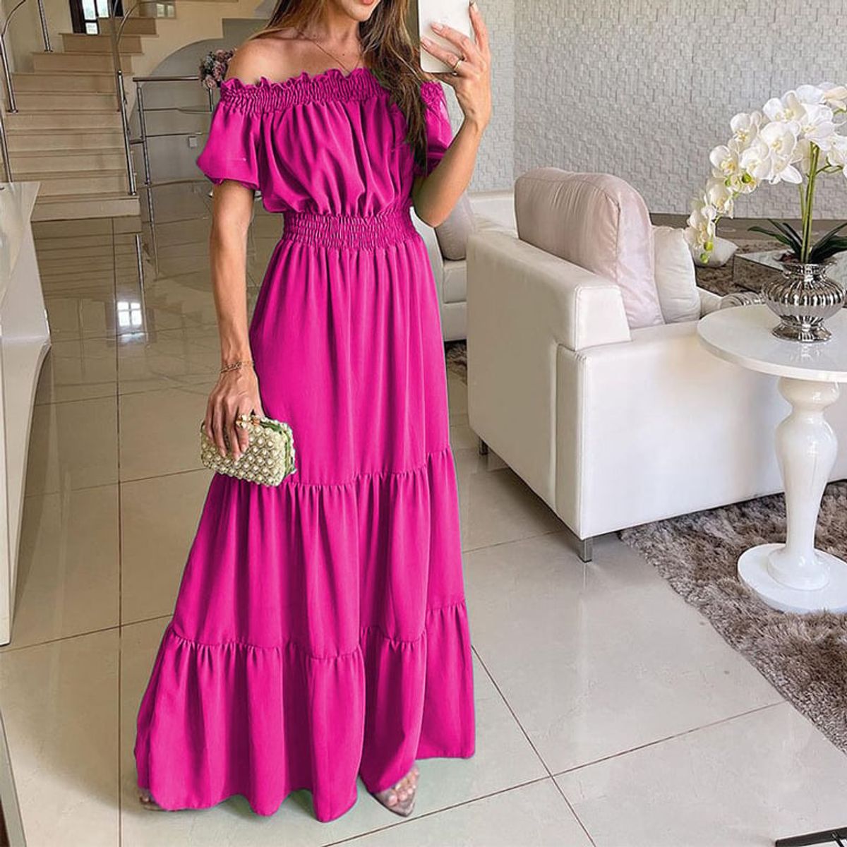 TIOZONEY - Vestido Largo Mujer