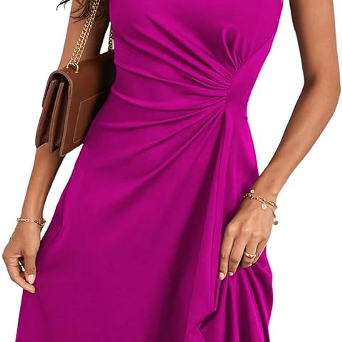 TIOZONEY - Vestido de mujer - Rosado