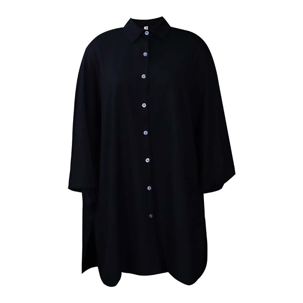 TIOZONEY - Vestido suelto con solapa para mujer