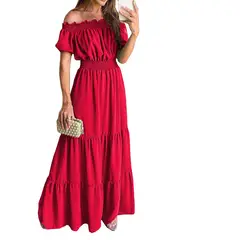 TIOZONEY - Vestido Largo para Mujer