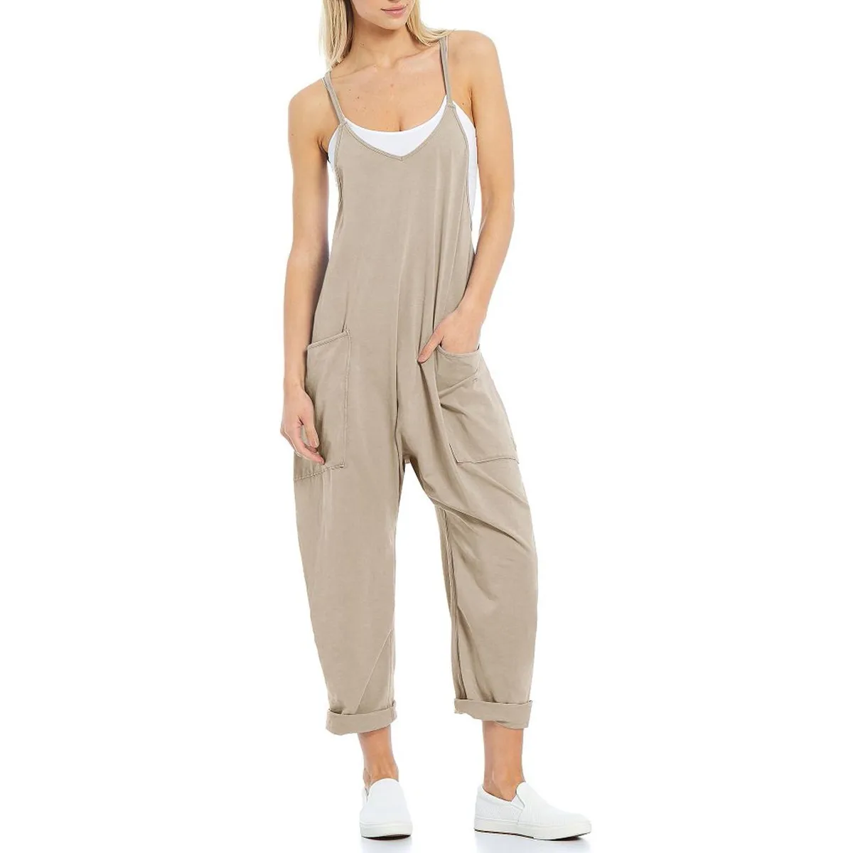 TIOZONEY - Mono Ancho con Tiras para Mujer