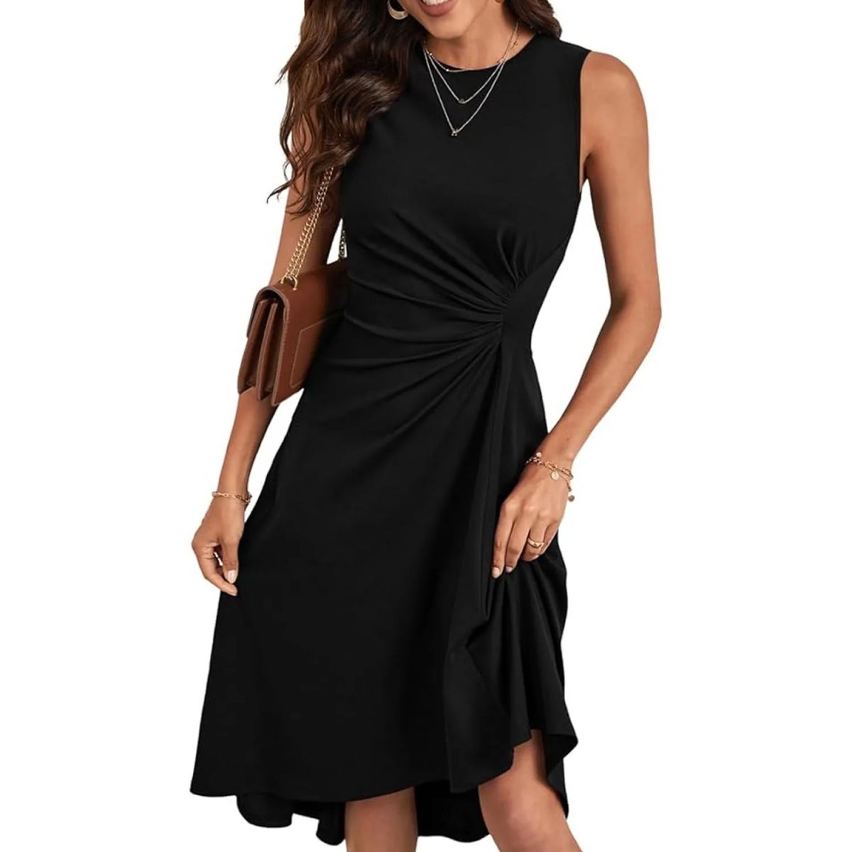 TIOZONEY - Vestido de mujer - Negro