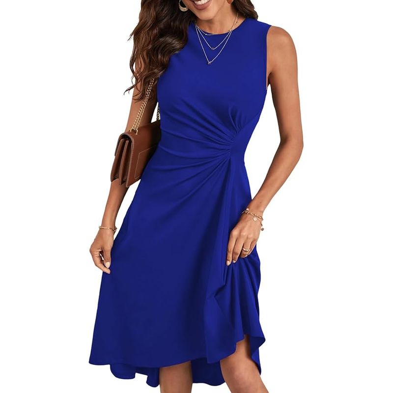 TIOZONEY - Vestido de mujer - Azul