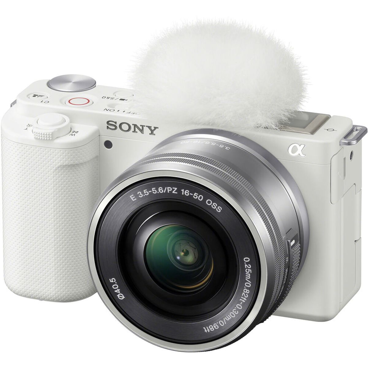 SONY - Sony ZV-E10 Sin Espejo Cámara Con 16-50mm Lente - Blanco