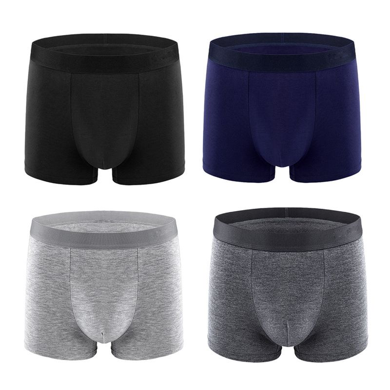 TIOZONEY - Pack De 4 Boxers Algodón Hombre