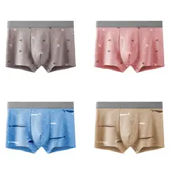 TIOZONEY - Pack De 4 Boxers Algodón Hombre