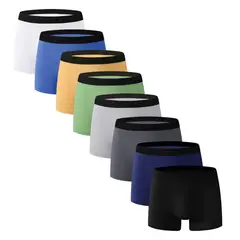 TIOZONEY - Pack De 8 Boxers Algodón Hombre