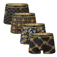 TIOZONEY - Pack De 4 Boxers Algodón Hombre