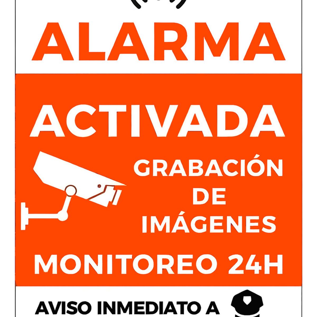 GENERICO - 30x40cm Señal De Advertencia Vigilancia Tienda Banco Hogar