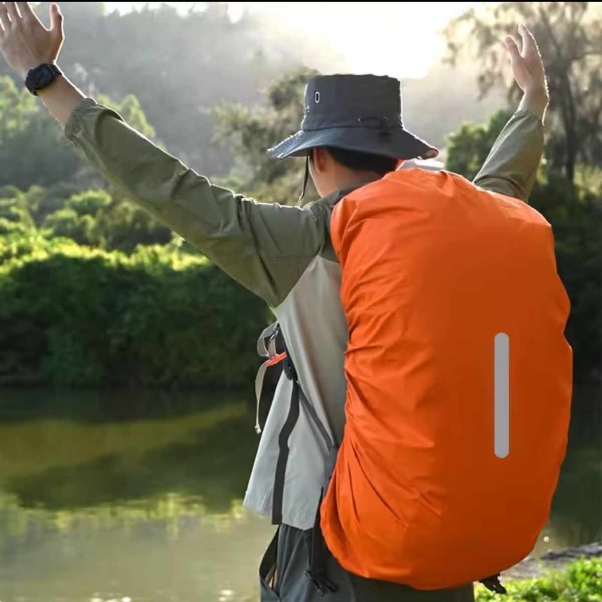 GENERICO - Cubre Mochila Cobertor Funda Impermeable  40L