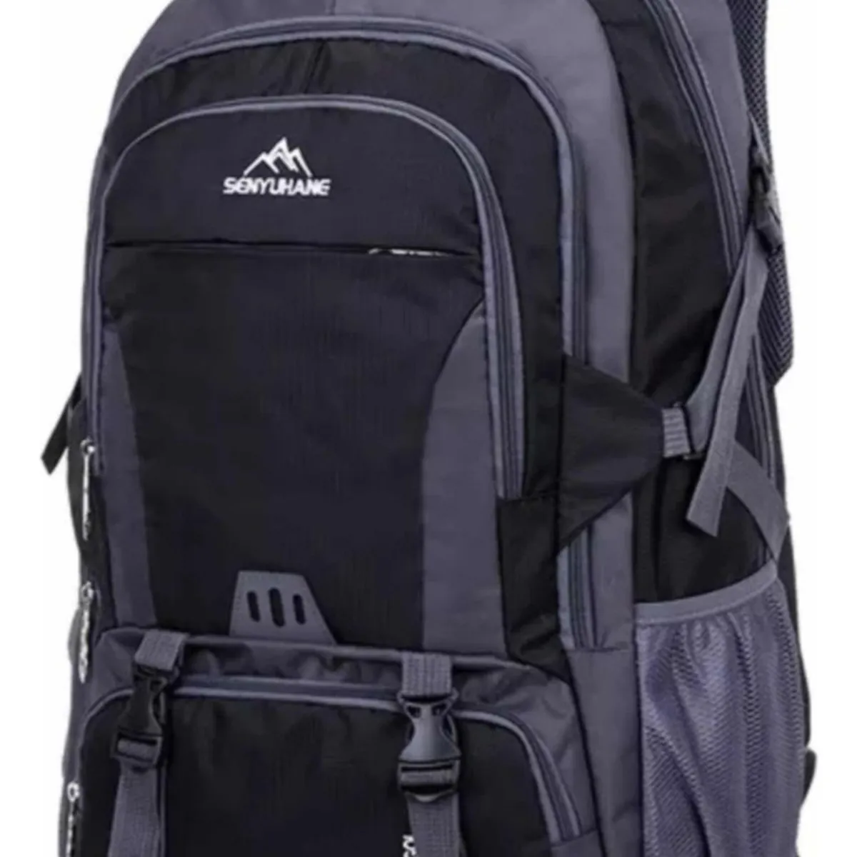 GENERICO - Mochila Trekking De Gran Capacidad Multiuso 60 Litros Negro